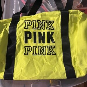 Pink gym bag